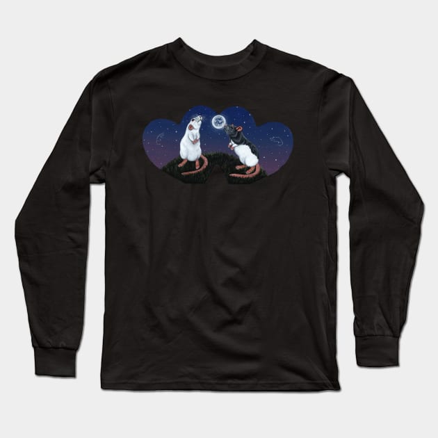 Heart Rats Long Sleeve T-Shirt by WolfySilver